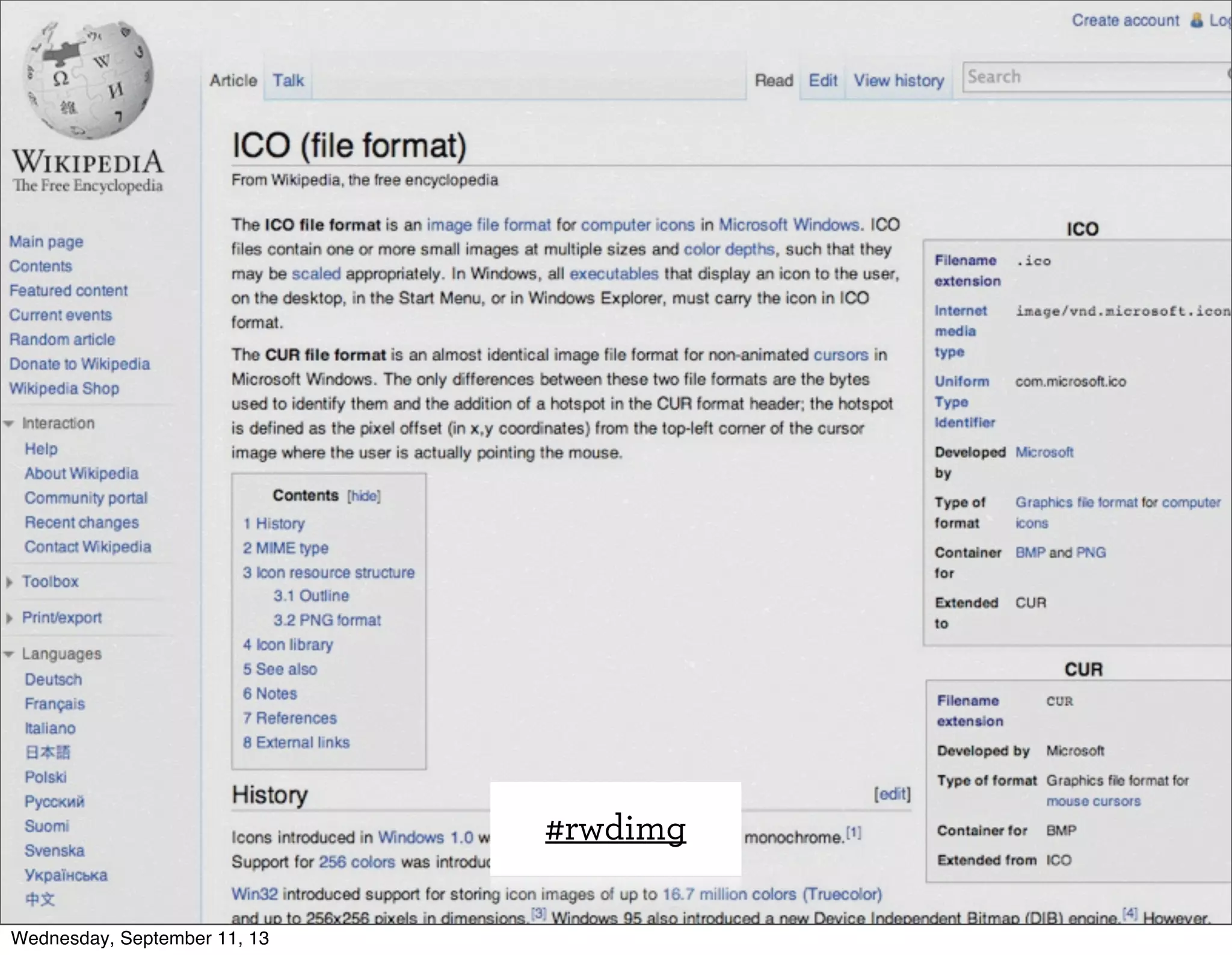 #rwdimg
Wednesday, September 11, 13
 