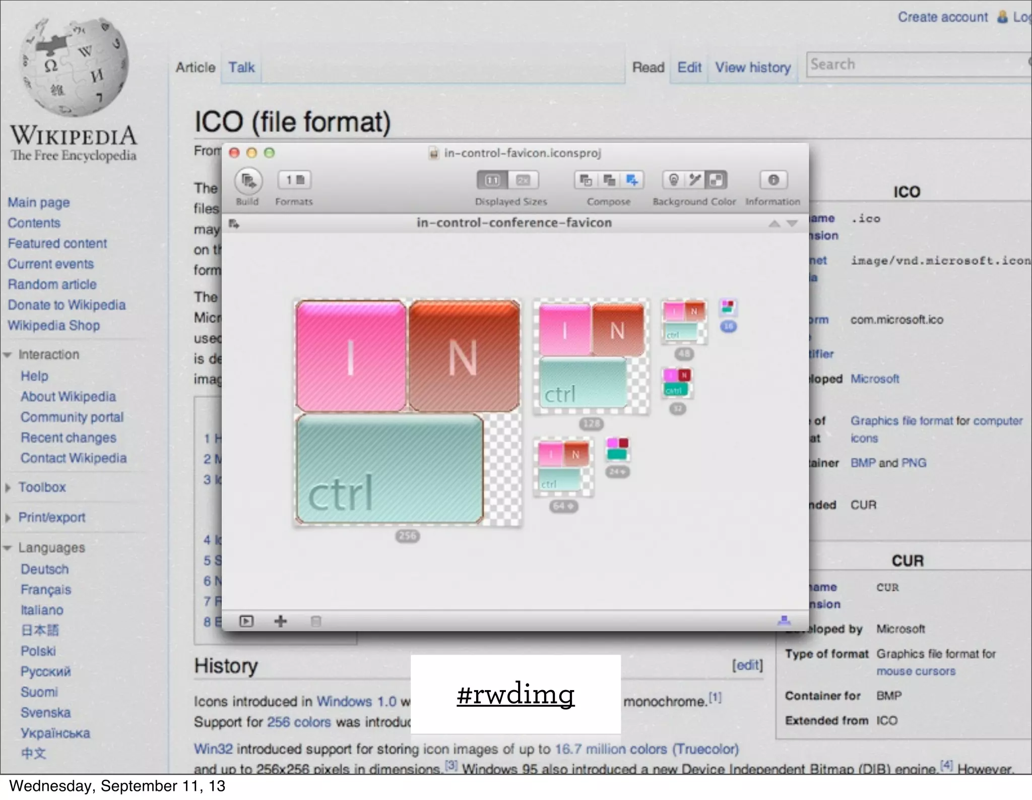 #rwdimg
Wednesday, September 11, 13
 