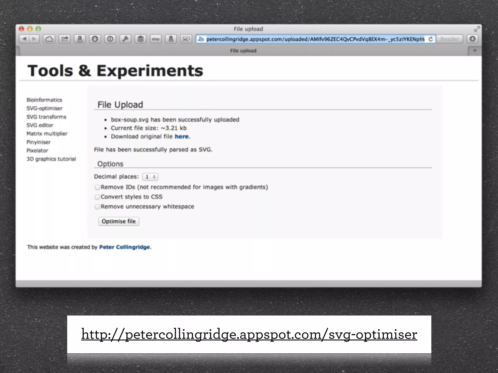 http://petercollingridge.appspot.com/svg-optimiser

 