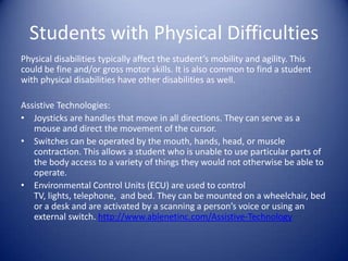 Adaptive and assistive technology | PPTX