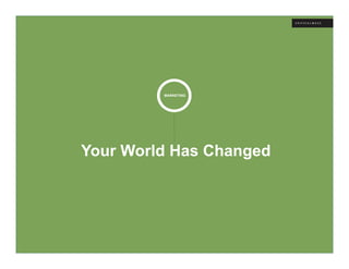 MARKETING




Your World Has Changed
 