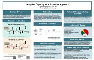 Adaptive Capacity as a Proactive Approach