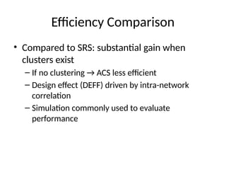 Advanced Adaptive Cluster Sampling: Theory, Efficiency, and ...