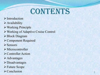 Adaptive cruise control | PPTX