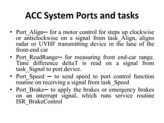 Adaptive cruise control acc