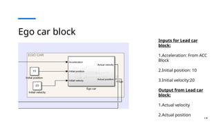 Adaptive cruise control using model predictive controller and matlab ...