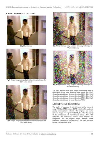 Adaptive denoising technique for colour images | PDF
