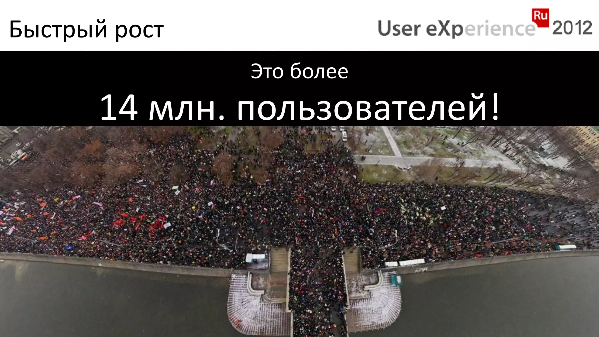 Быстрый рост
               Это более
      14 млн. пользователей!
 