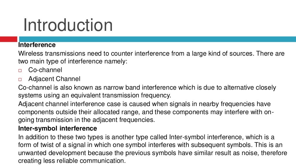 Adaptive equalization