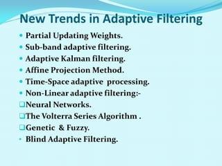 Adaptive filter | PDF