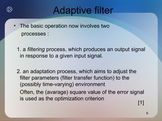 Adaptive Filters1foer eectronics engineeers.ppt