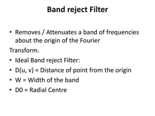 Reject Filter Adaptive filters and band reject filters | PPTX