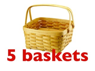 5 baskets
 
