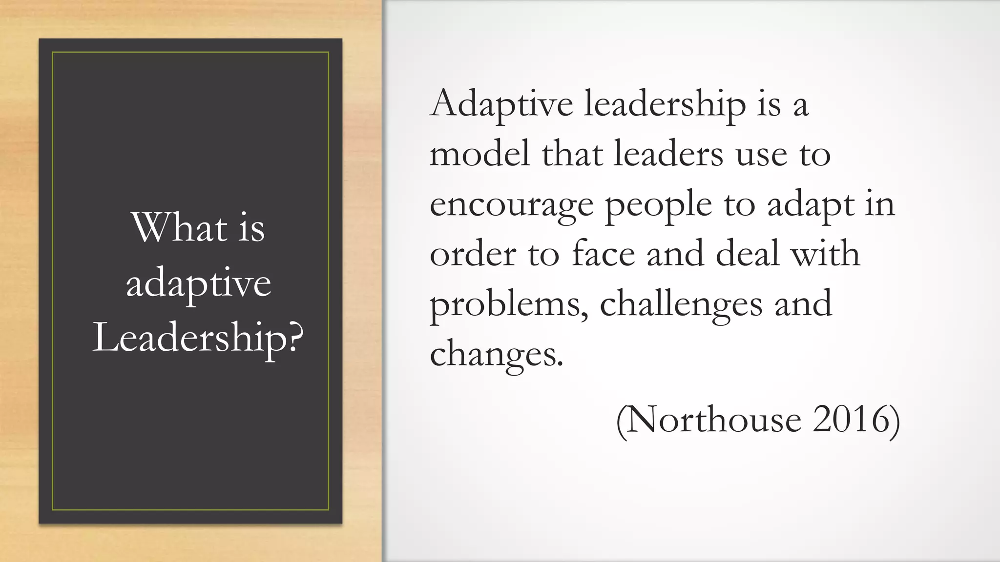 Adaptive leadership | PPTX