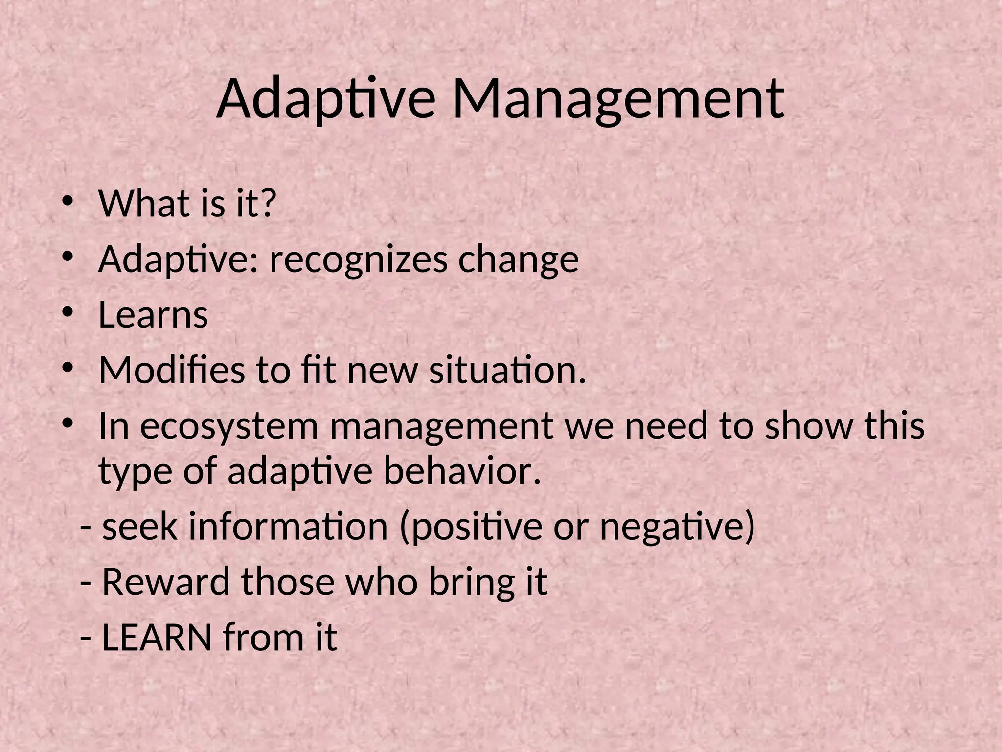 AdaptiveManagement vs traditional management system | PPT