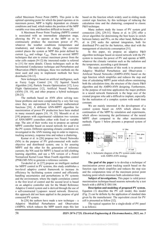 Adaptive maximum power point tracking using neural networks for a ...