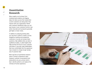 1 0
Quantitative
Research
Many insights can be drawn from
reviewing web analytics and digging
deep into data sources that ...
