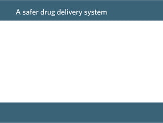 A safer drug delivery system