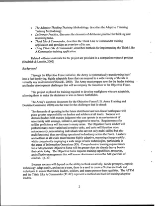 Adaptive thinking inst guide