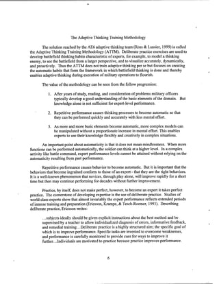 Adaptive thinking inst guide