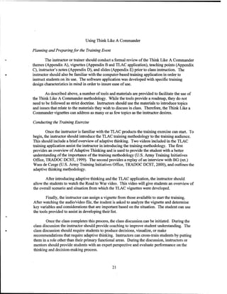 Adaptive thinking inst guide