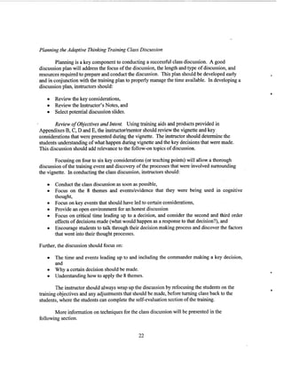 Adaptive thinking inst guide