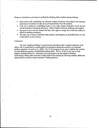 Adaptive thinking inst guide