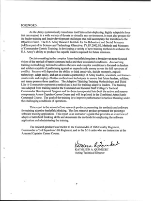 Adaptive thinking inst guide