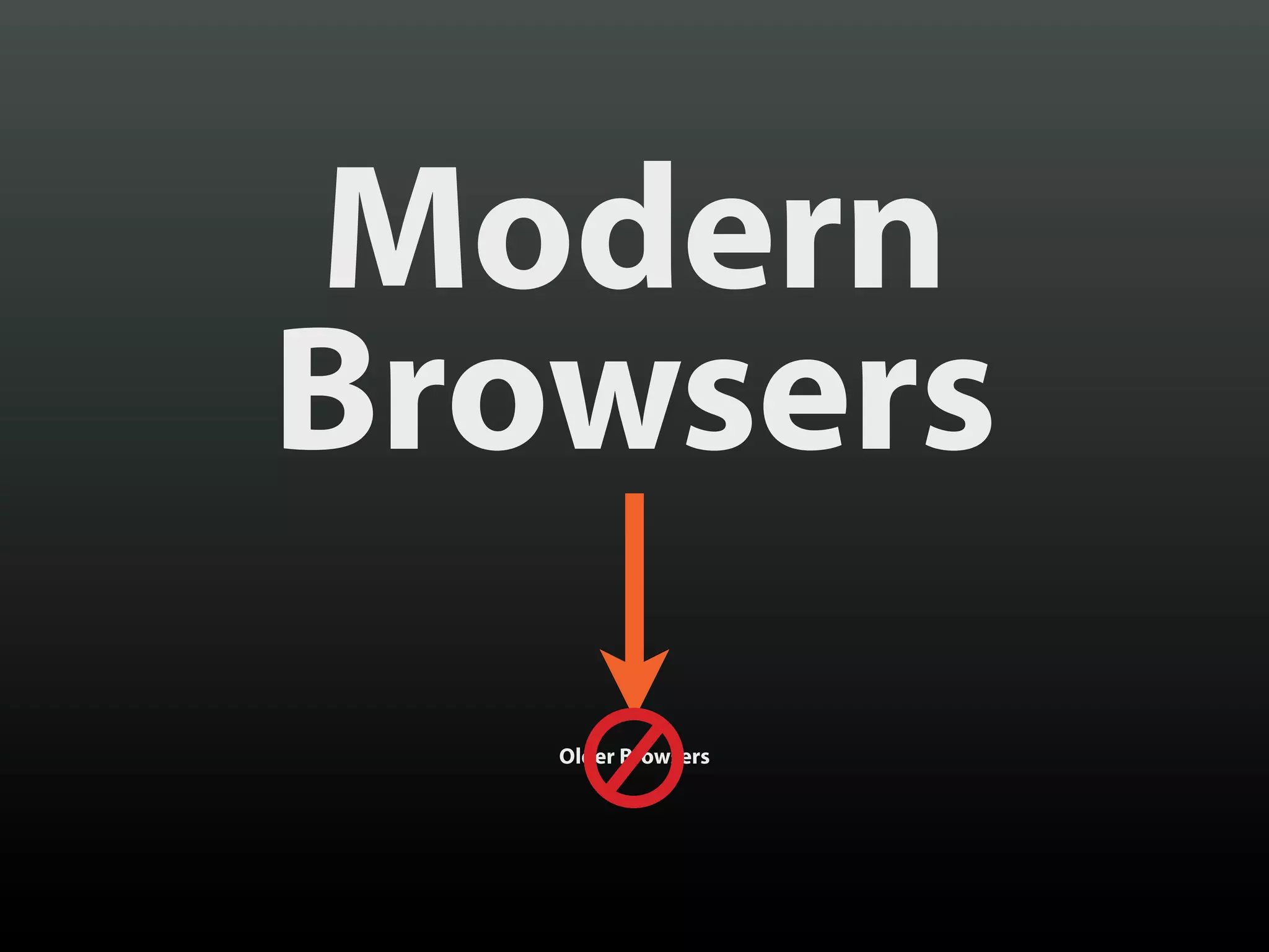 Modern
Browsers
   Older Browsers
 