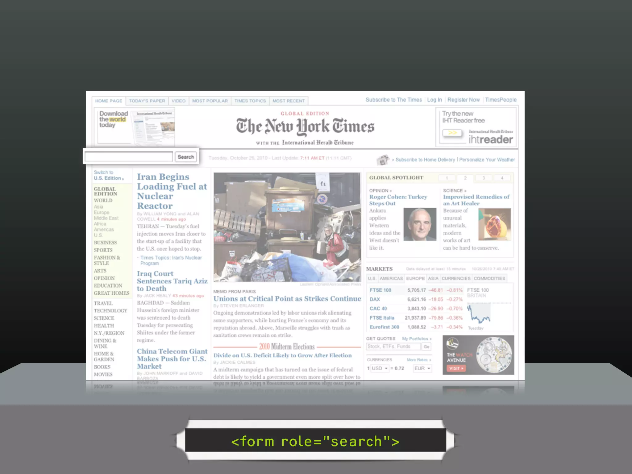 <form role="search">
 