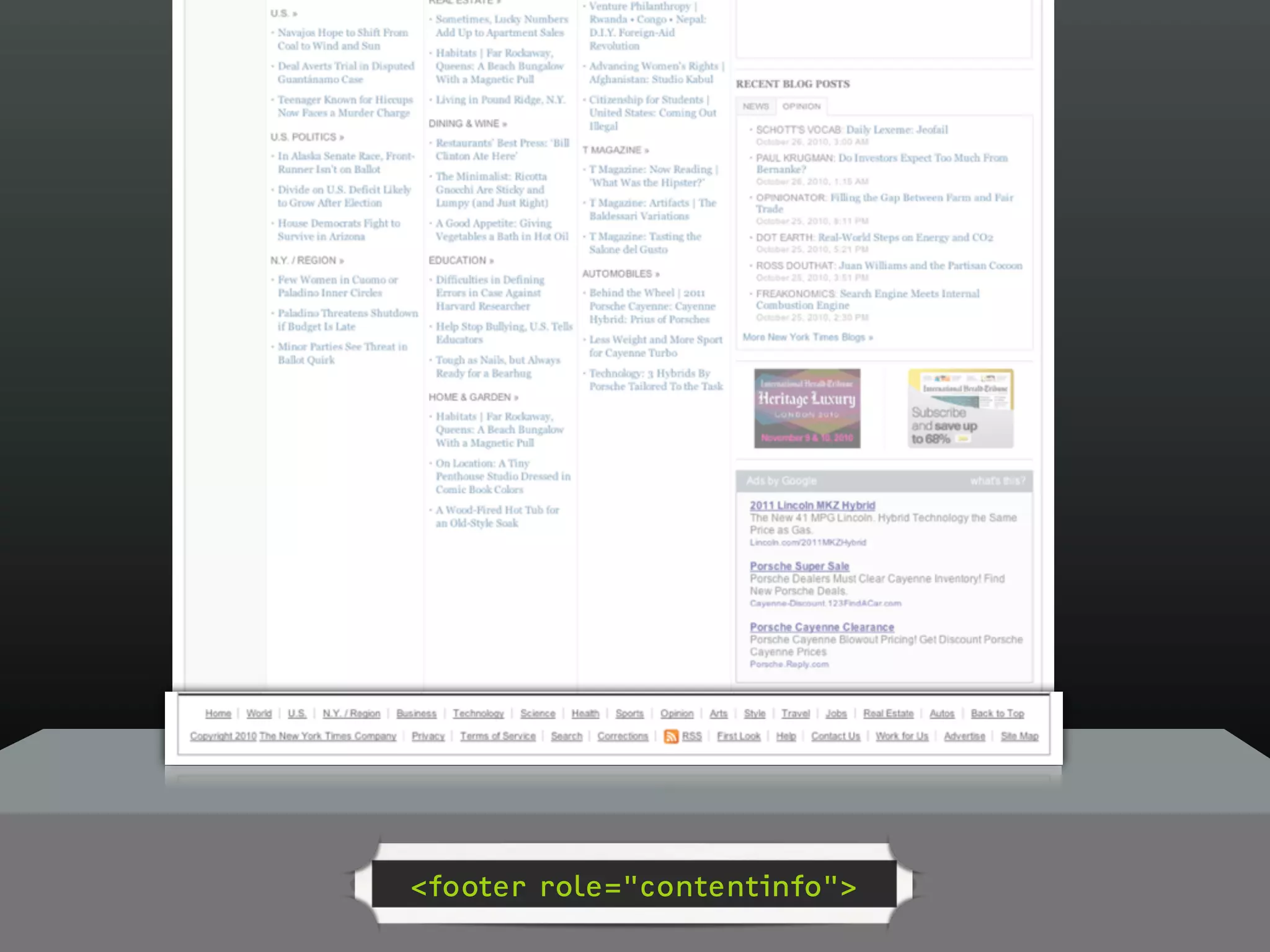 <footer role="contentinfo">
 