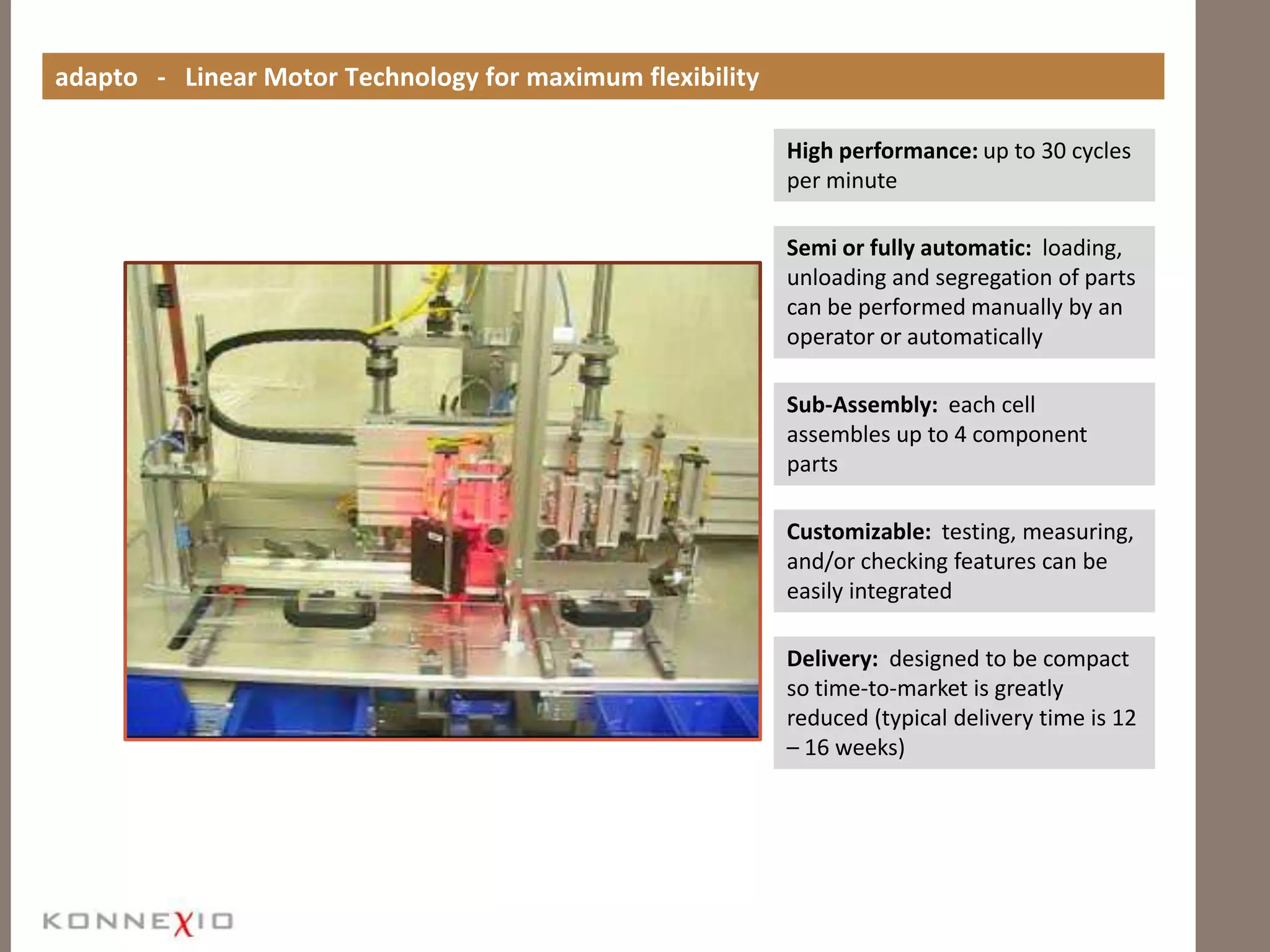 Upgrade an existing machine to accommodate new or modified products