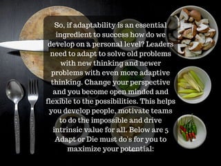 Adapt or Die | PDF