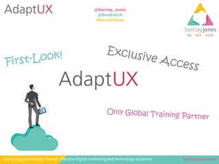 #RecruitClever Webinar: Exclusive first-look at AdaptUX