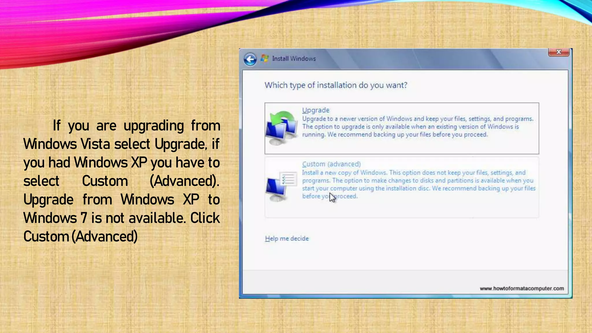 How to format system windows 7 ,10,12,15,or any os .pptx