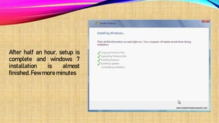 How to format system windows 7 ,10,12,15,or any os .pptx