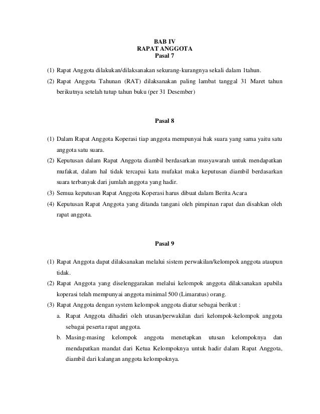 Anggaran Dasar dan Rumah Tangga Koperasi &quot;KOMPAS&quot;