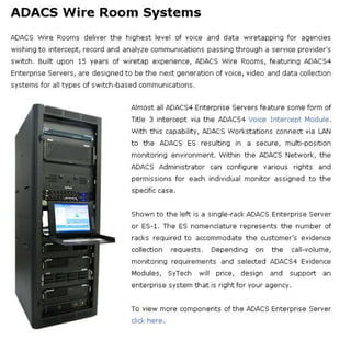 ADACS Wire Room Systems