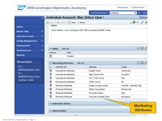 © 2010 SAP AG. All rights reserved. / Page 10 
Martketing 
Attributes 
 