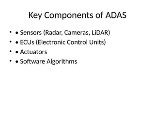 ADAS(advance driver assistance system for public) | PPT