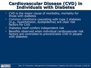Ada standards of medical care 2013 final 21 dec 2012 (2) | PPT