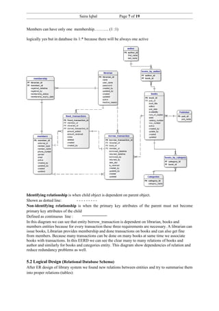 A database design_report_for_college_library final | DOC
