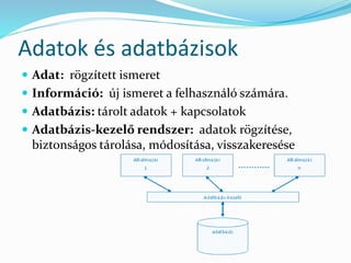 Adatbazis | PPTX