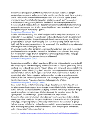 Adat perkahwinan