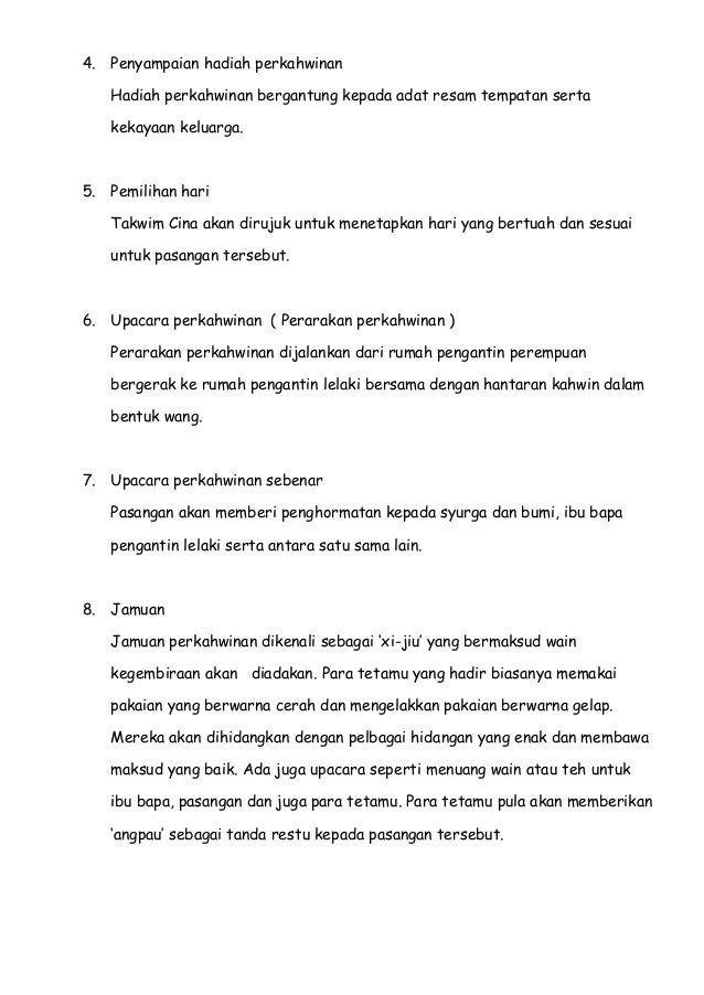 Adat Perkahwinan Tradisional Masyarakat Cina 1