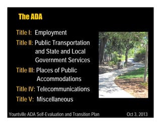 Ada transition plan public meeting power point | PDF