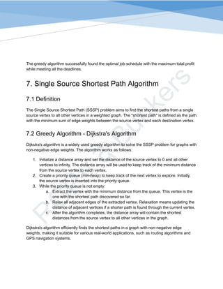 ADA Unit — 2 Greedy Strategy and Examples | RGPV De Bunkers | PDF