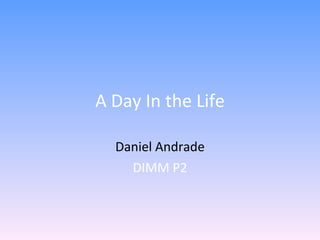 A Day In the Life Daniel Andrade DIMM P2 