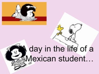 A day in the life of a
Mexican student…

 