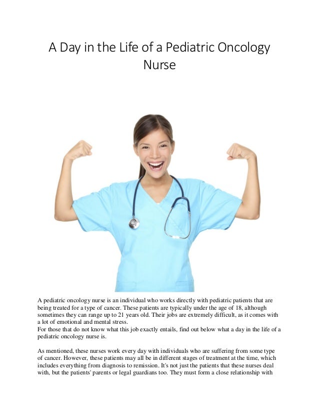 pediatric oncology nurse